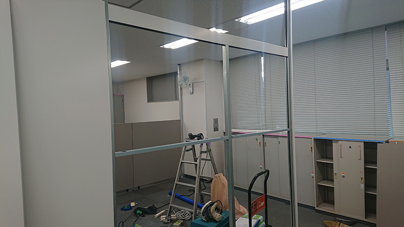 FCNパーティションを使用した新規工事