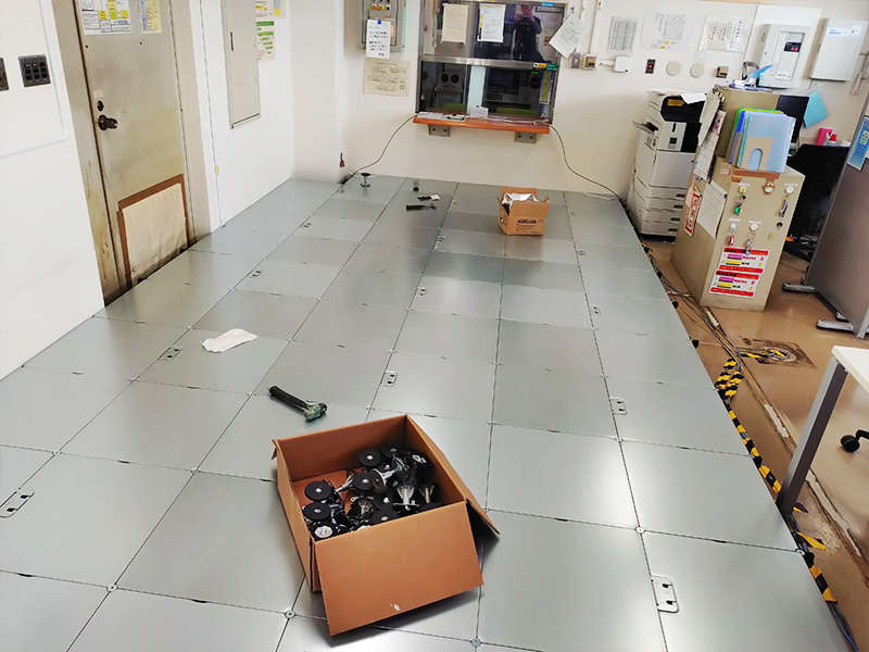 新築ビルのOAフロア化工事