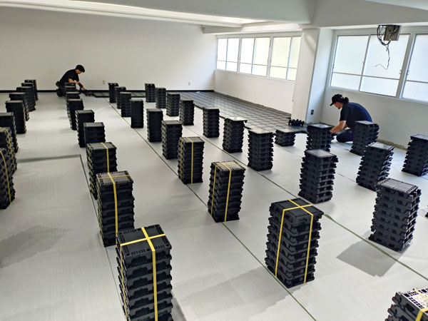 BF50Rを使用したOAフロア化工事