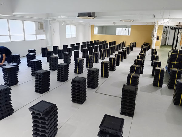 BF50Rを使用したOAフロア化工事