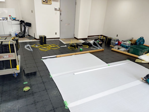 BF50Rを使用したOAフロア化工事