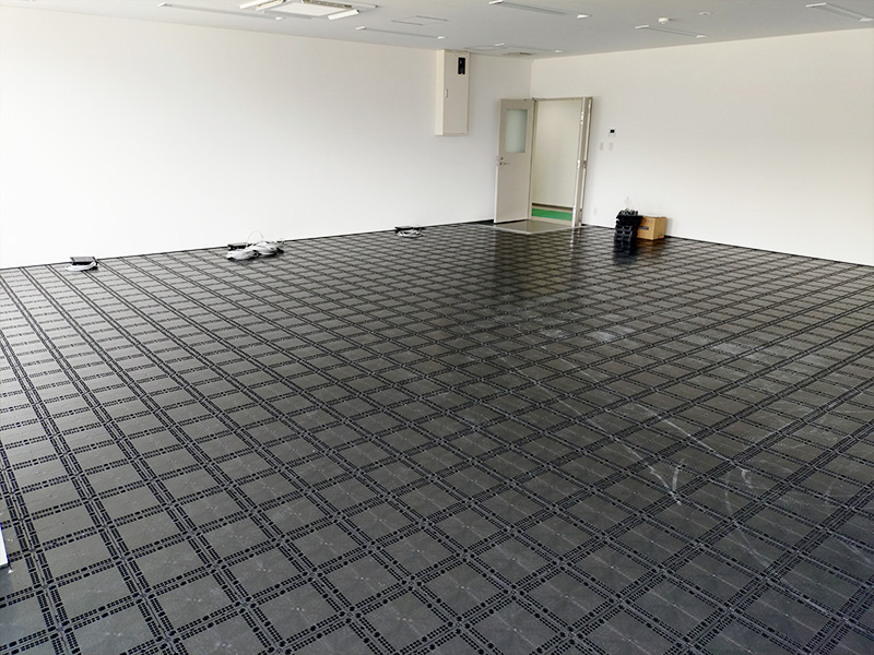 BF50Rを使用した新築OAフロア工事