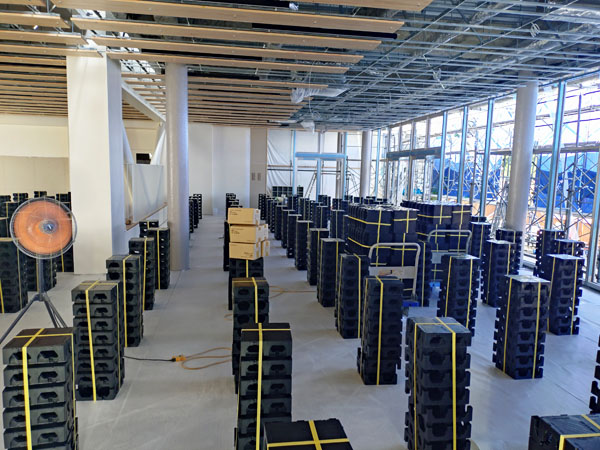 BF75を使用した小学校寿命延長工事